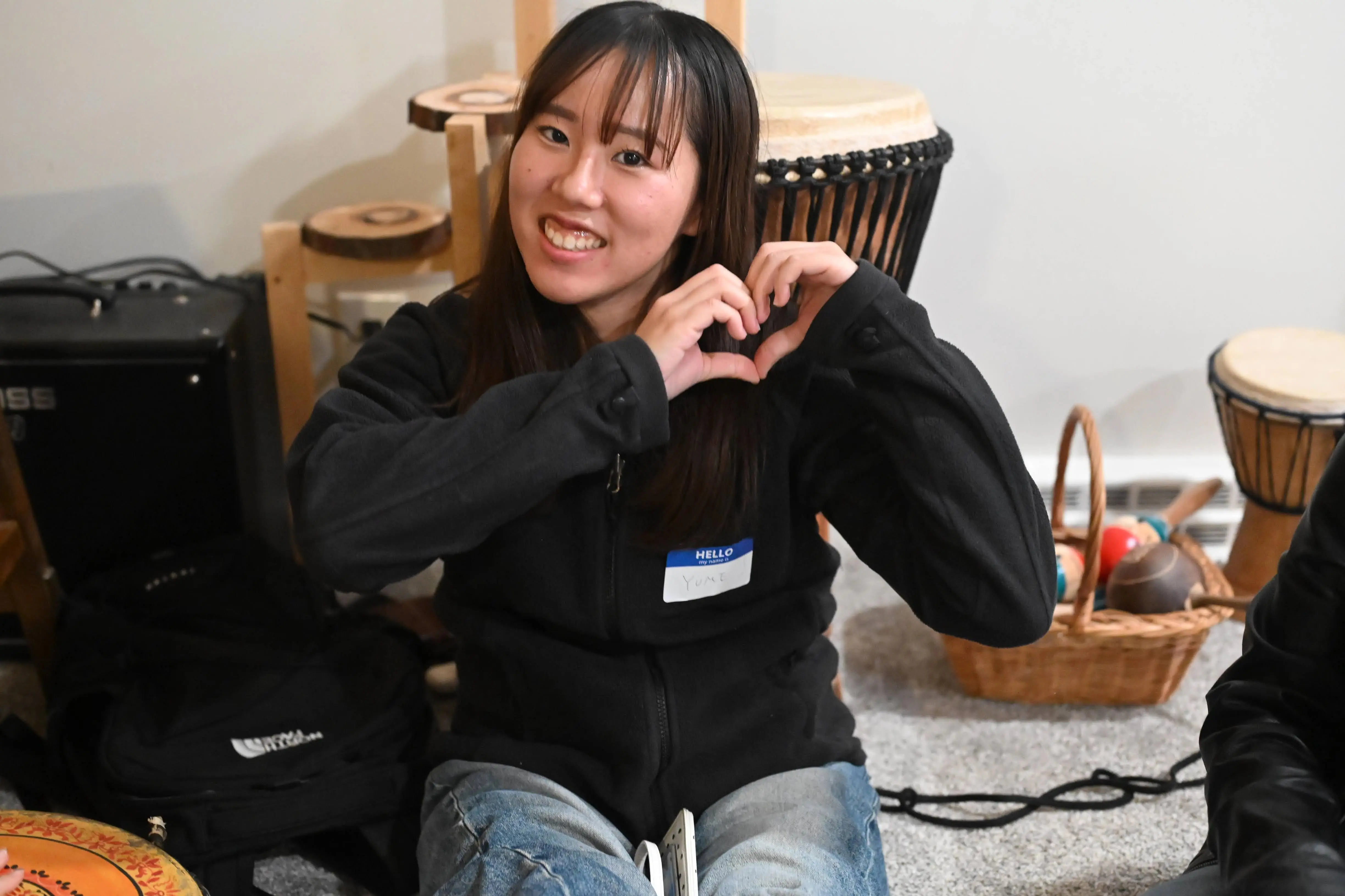 Group gathering at Global Friends